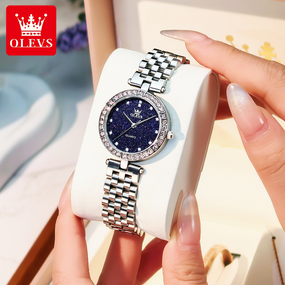 Luxury Ceramic Watch - OLEVS 3641 женские часы элегантные простые