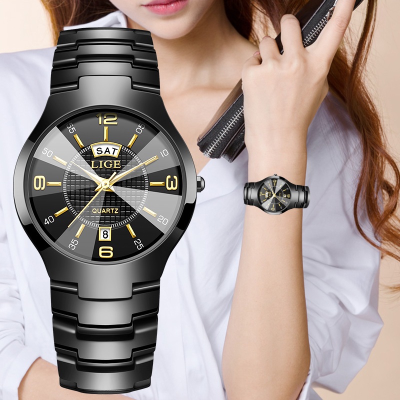 Luxury Ceramic Watch - LIGE модные элегантные женские наручные часы