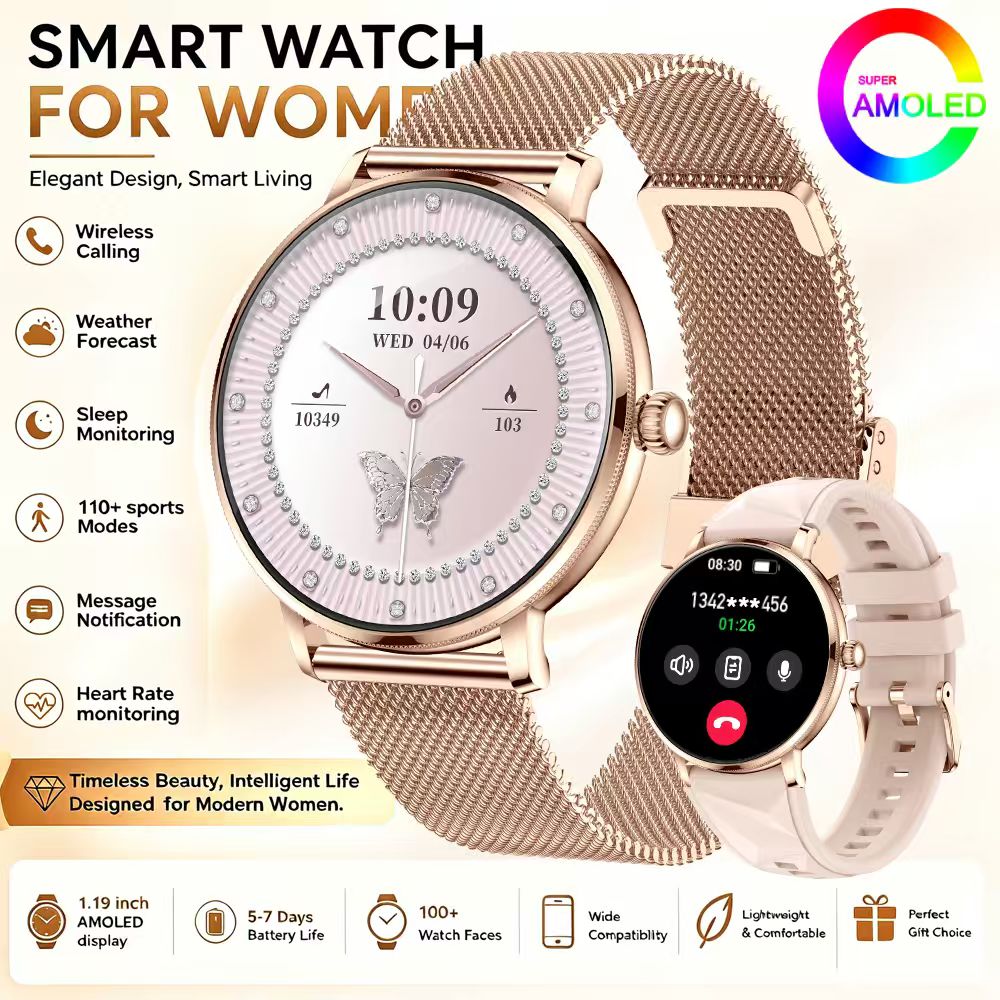 Smartwatch Stylish Watches For Women - Стильные умные часы военного класса, модель