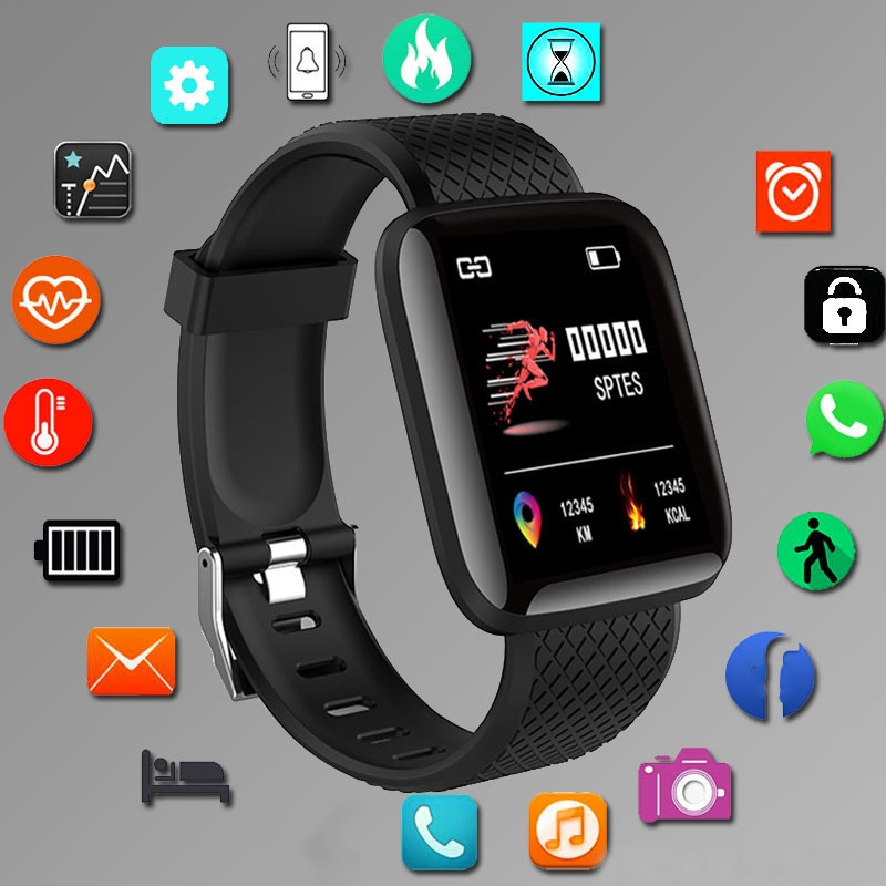Smartwatch Digital Watches For Men - Спортивные умные часы, фитнес-браслет, управление музыкой,