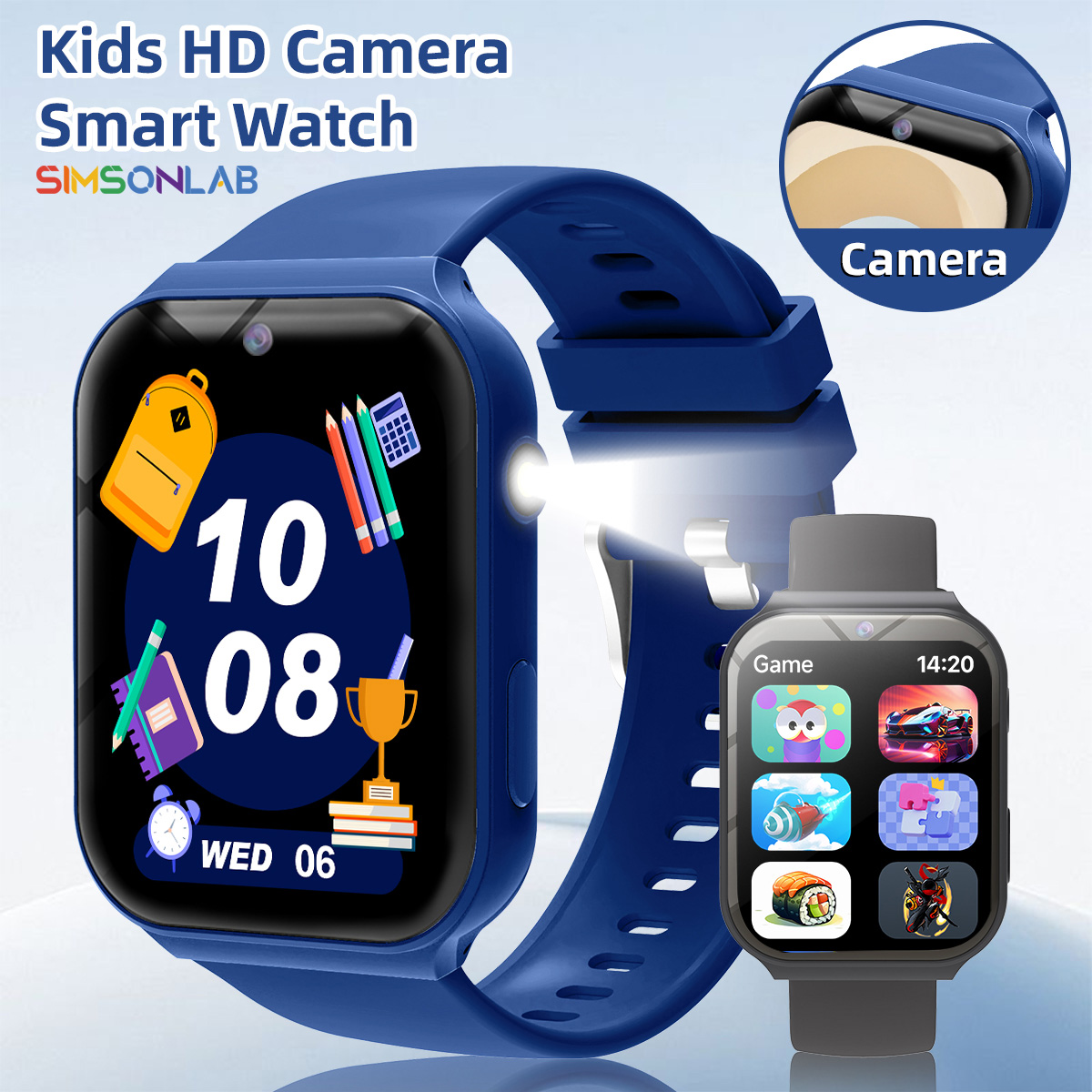Smartwatch Watches Boys - Умные часы 2026: Новинка! HD-камера, фонарик,