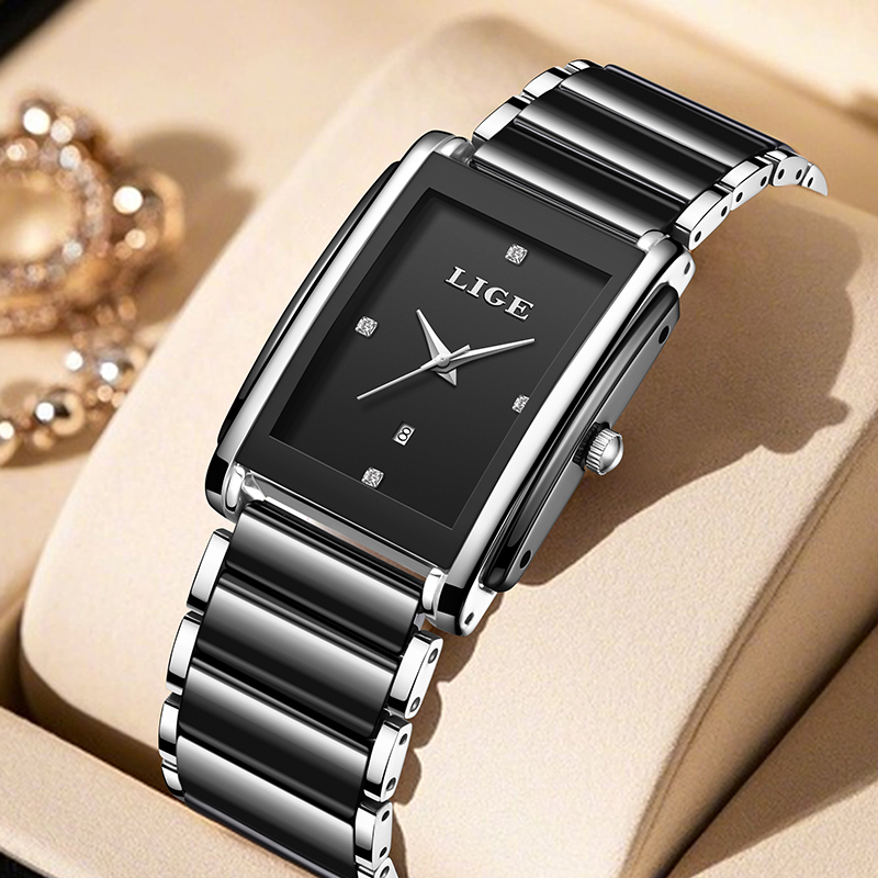 Luxury Ceramic Watch - LIGE новые роскошные женские часы, элегантные