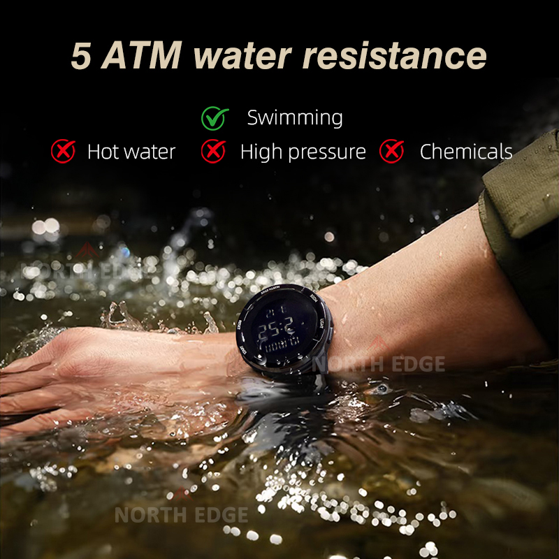 Smartwatch Digital Watches For Men - NORTH EDGE 2025 TERRAX мужские цифровые