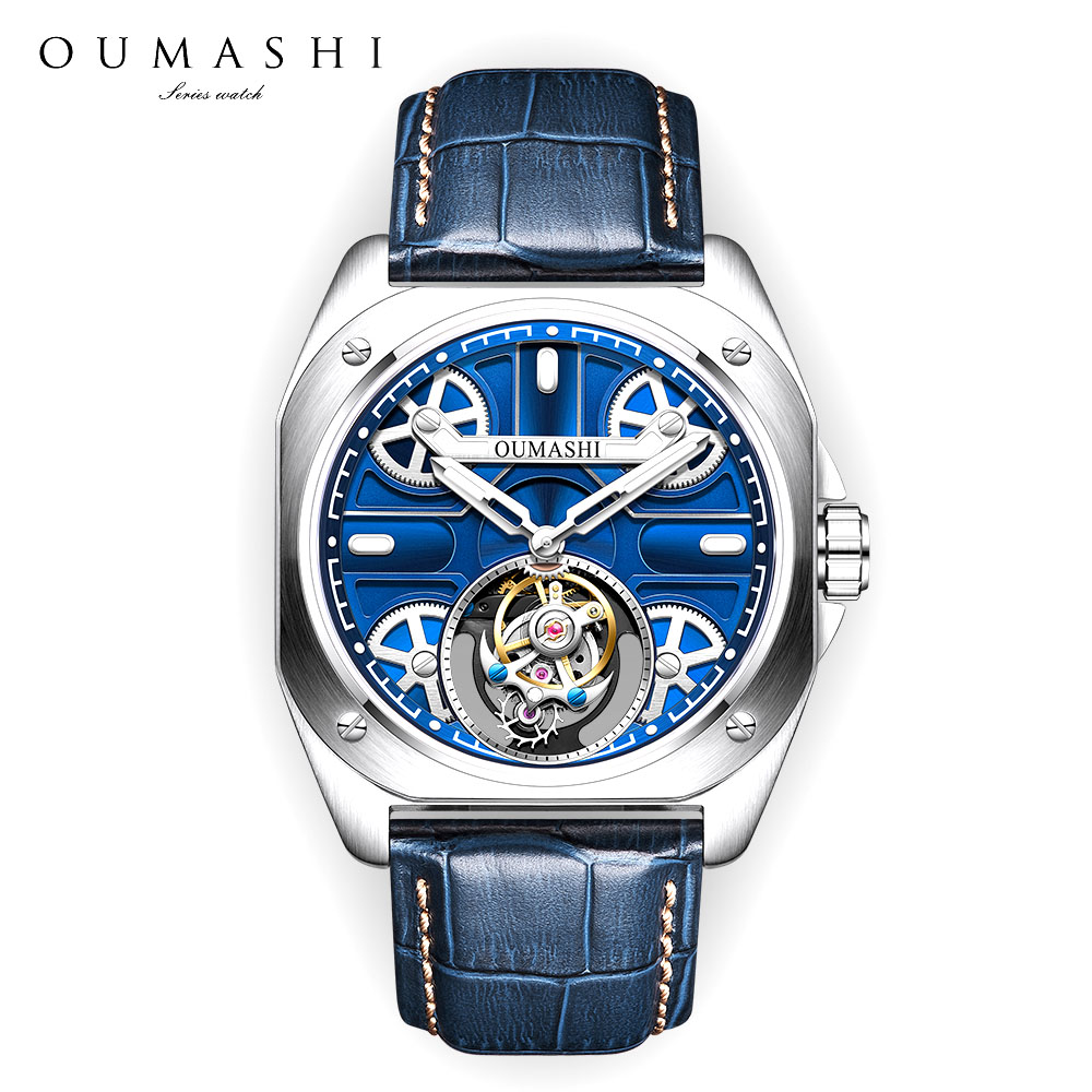 Skeleton Mechanical Watch - Роскошные мужские часы 41 мм с