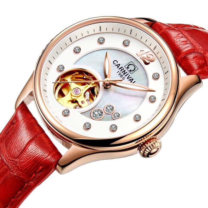 Швейцарские роскошные женские  – обзор и цена Skeleton Mechanical Watch