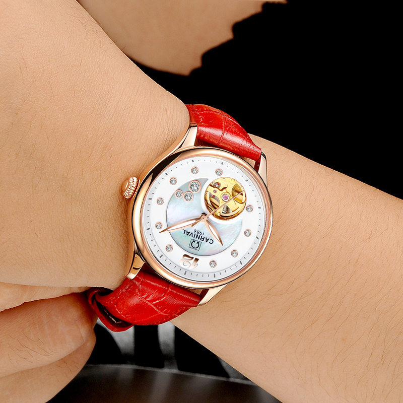 Швейцарские роскошные женские  – обзор и цена Skeleton Mechanical Watch