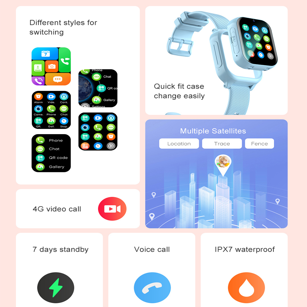 Смарт-часы для детей 4G GPS WI – обзор и цена Smartwatch Watches Boys