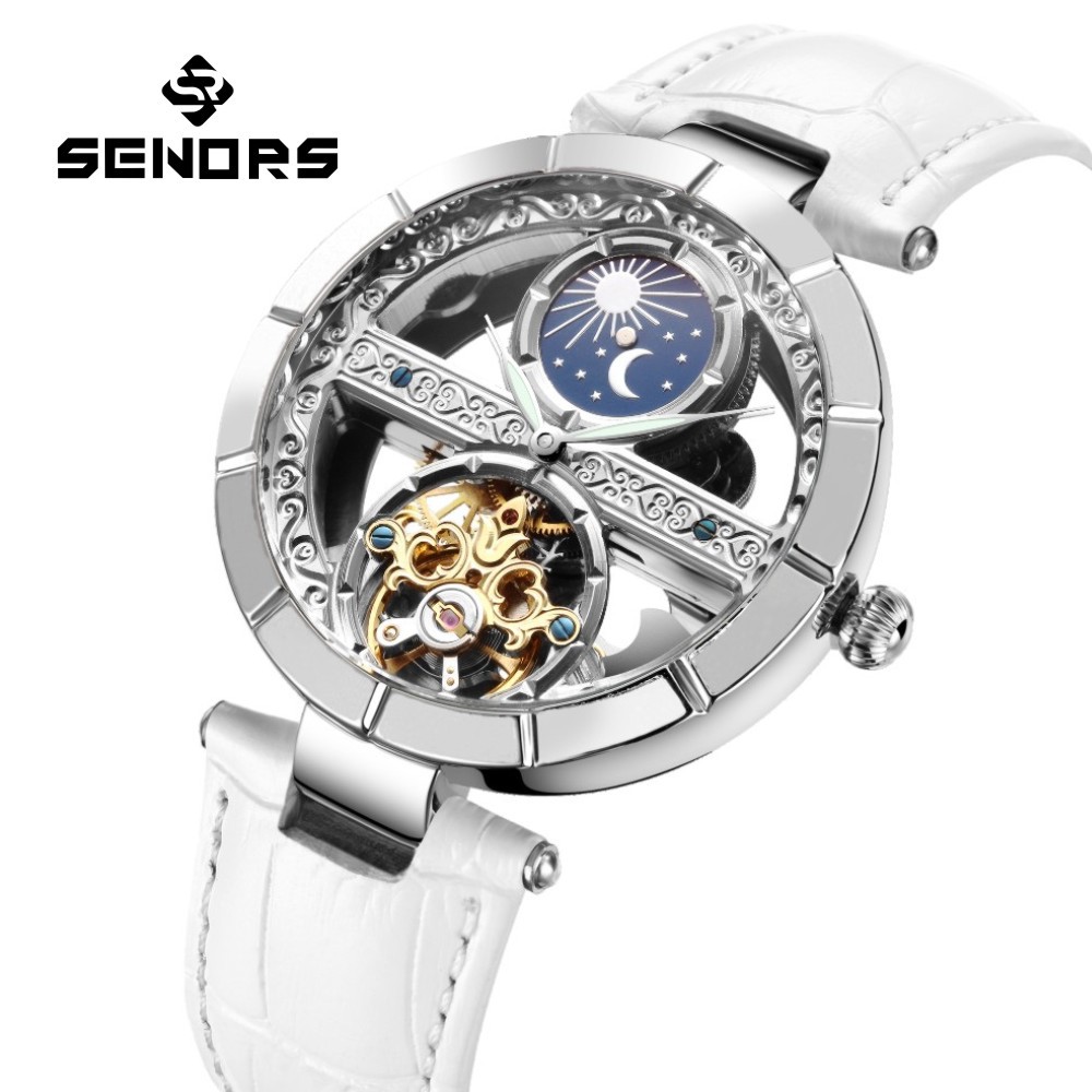 Женские Водонепроницаемые меха – обзор и цена Skeleton Mechanical Watch