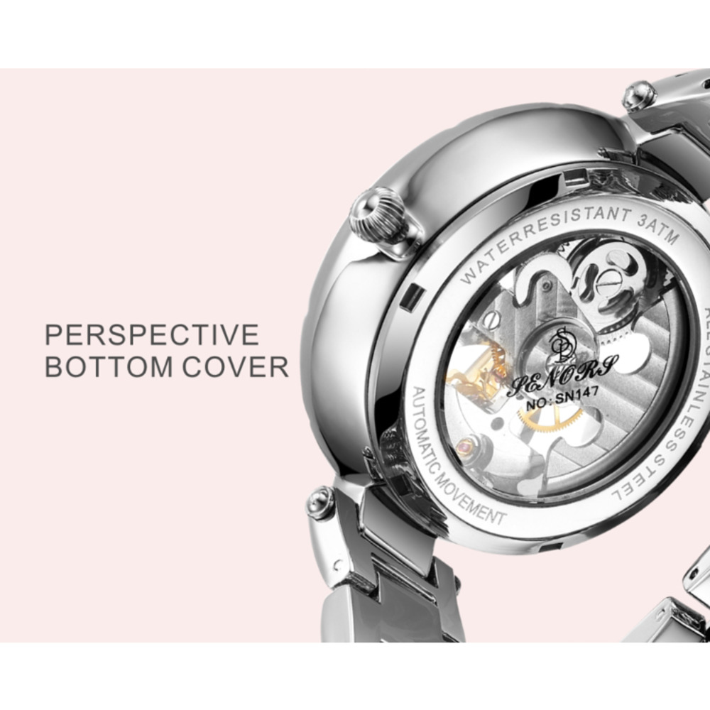 Женские Водонепроницаемые меха – обзор и цена Skeleton Mechanical Watch