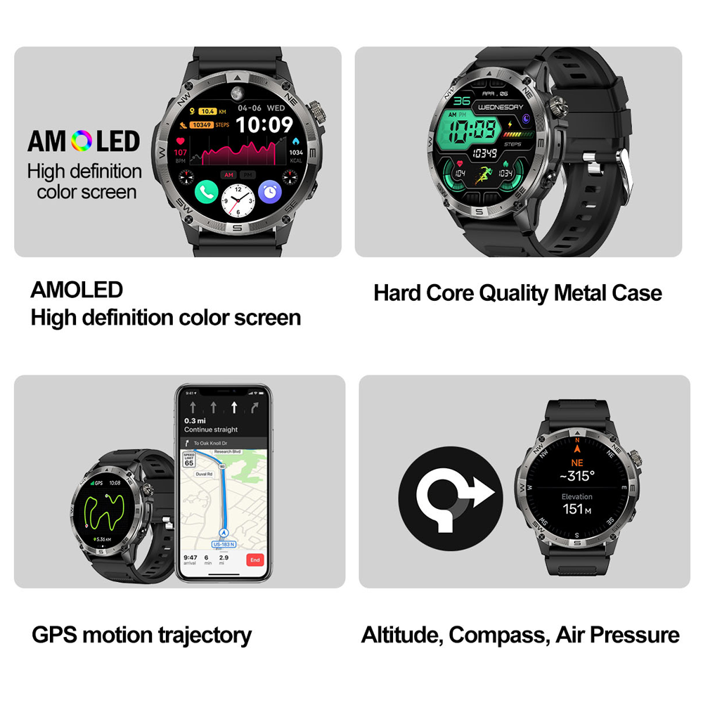 NORTH EDGE GPS Спортивные Смар – обзор и цена Altimeter Compass Watch