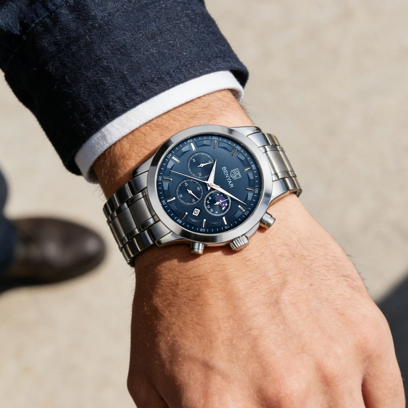Мужские часы-хронограф BENYAR, – обзор и цена Smartwatch Watches Gift For Men
