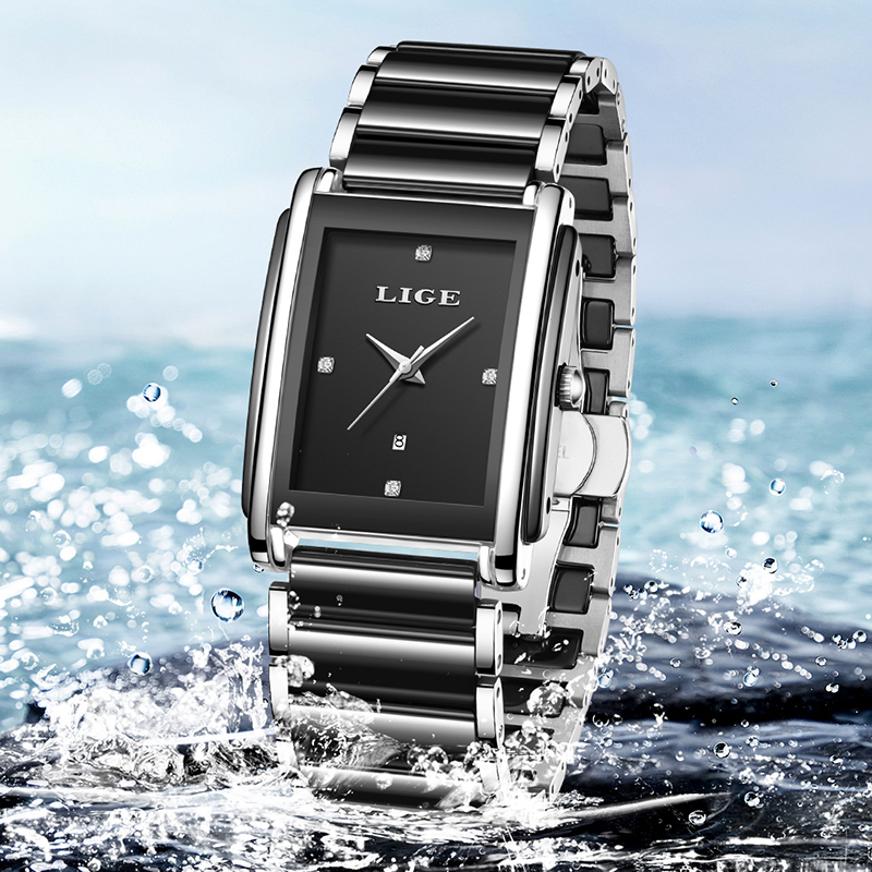 LIGE новые роскошные женские ч – обзор и цена Luxury Ceramic Watch