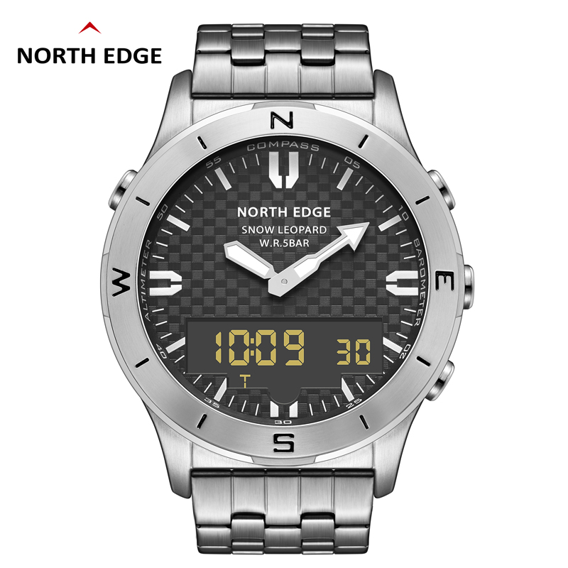 Мужские цифровые часы NORTH ED – обзор и цена Altimeter Compass Watch
