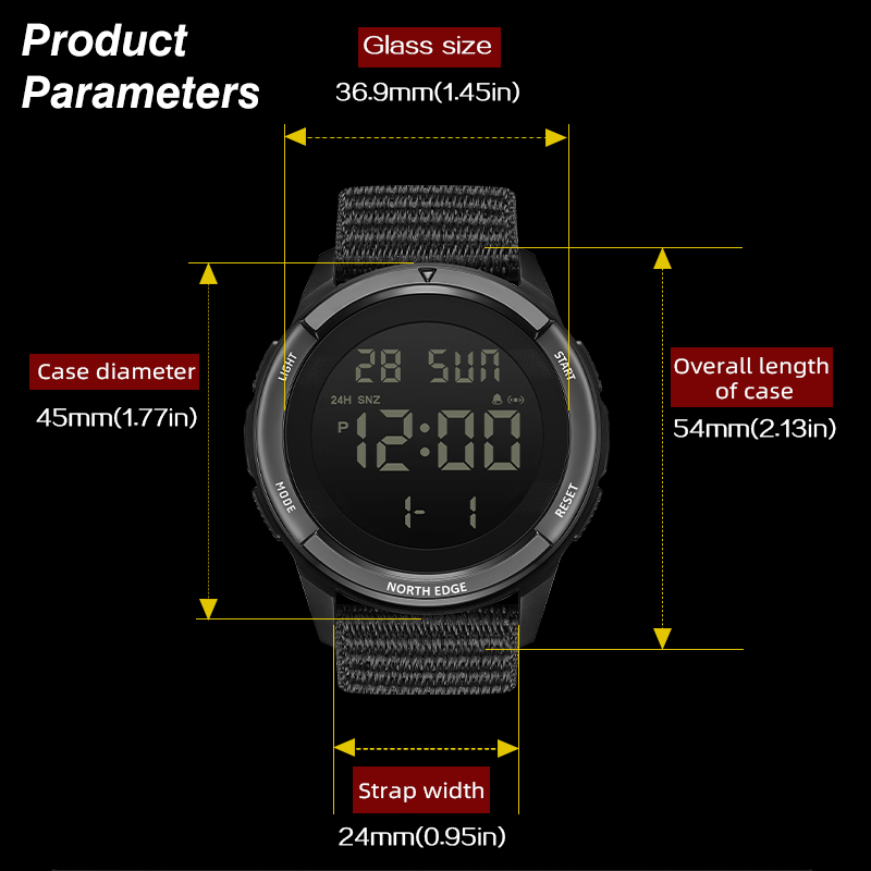 NORTH EDGE 2025 TERRAX мужские – обзор и цена Smartwatch Digital Watches For Men
