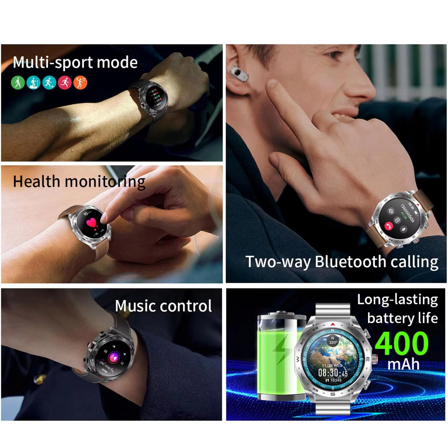 Деловые умные часы 2-в-1 с TWS – обзор и цена Smartwatch Noise Watches For Men