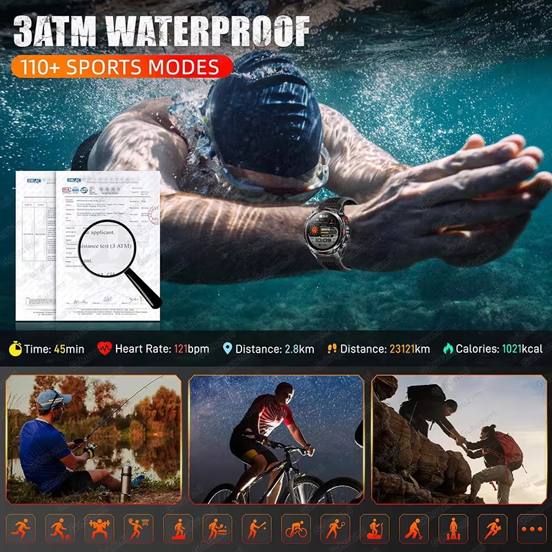 Военные умные часы с GPS, 540  – обзор и цена Altimeter Compass Watch