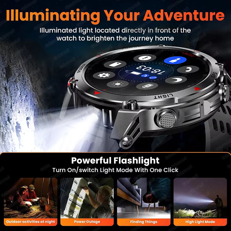 Военные умные часы с GPS, 540  – обзор и цена Altimeter Compass Watch