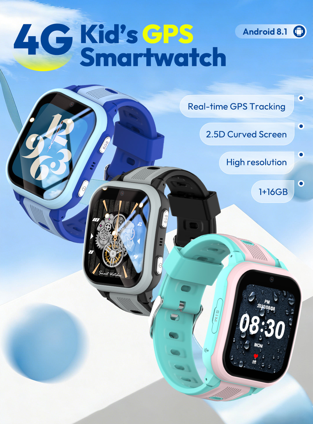 Умные часы KT41 - Детские часы – обзор и цена Smartwatch Watches Boys