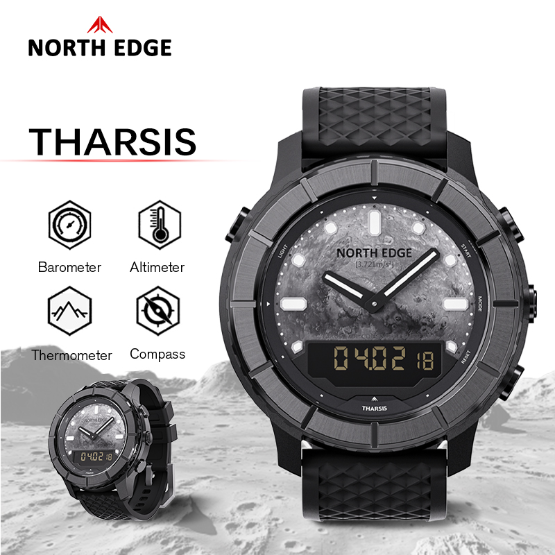 Мужские цифровые часы NORTH ED – обзор и цена Altimeter Compass Watch