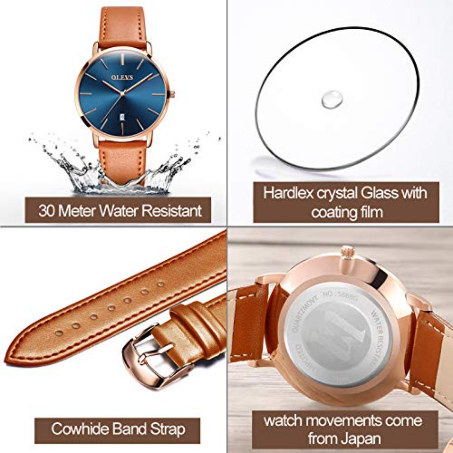 Мужские кожаные часы OLEVS, че – обзор и цена Smartwatch Digital Watches For Men