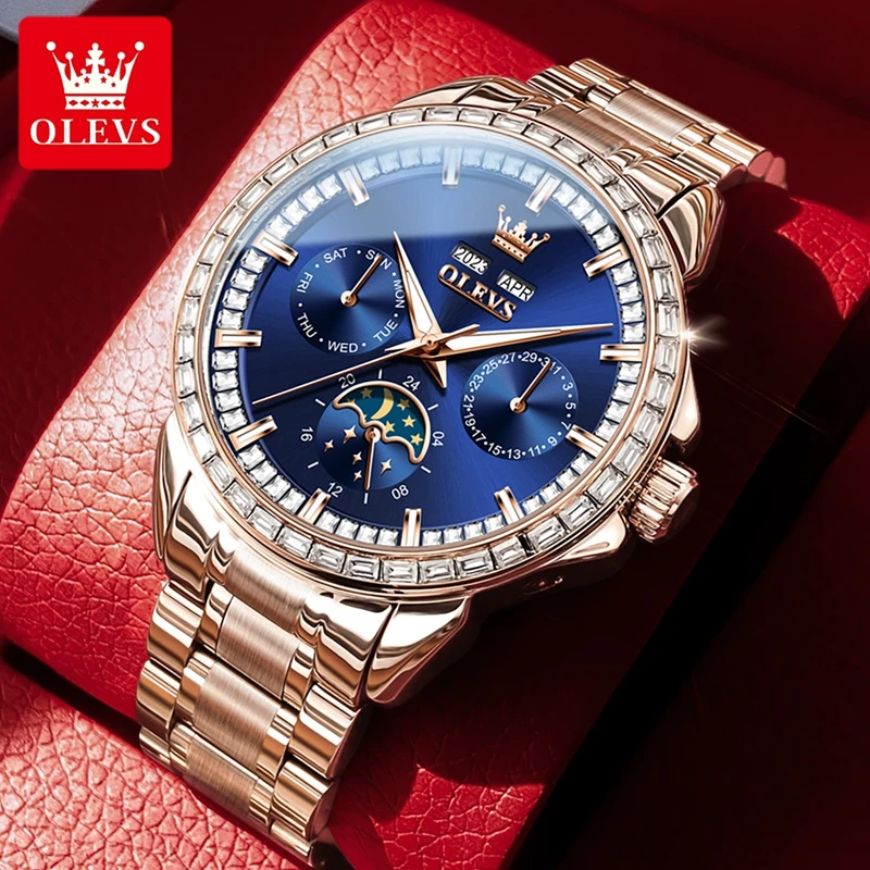 OLEVS 6695, новые мужские часы – обзор и цена Altimeter Compass Watch