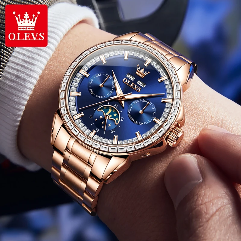 OLEVS 6695, новые мужские часы – обзор и цена Altimeter Compass Watch