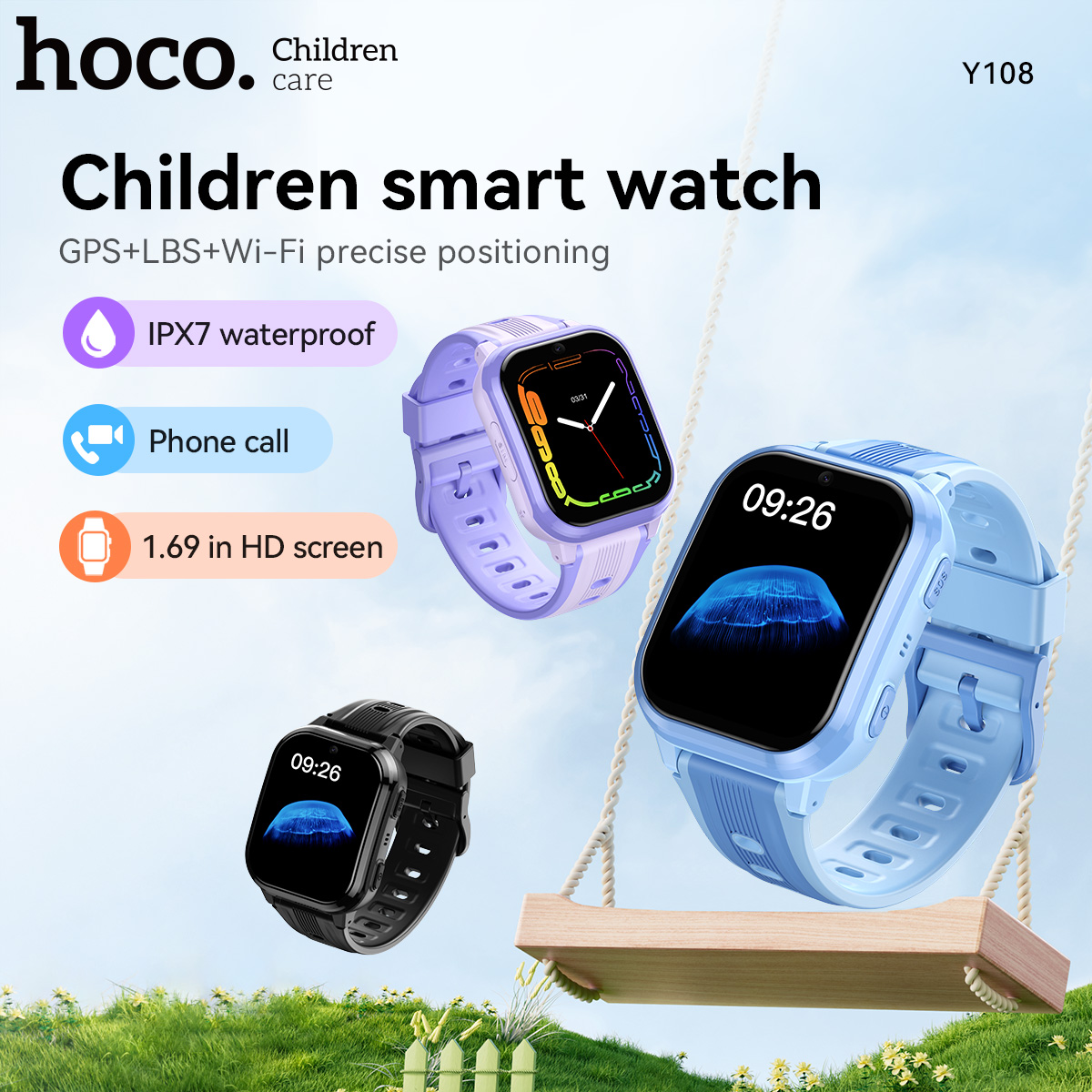 Детские умные часы HOCO Y108 с – обзор и цена Smartwatch Watches Boys