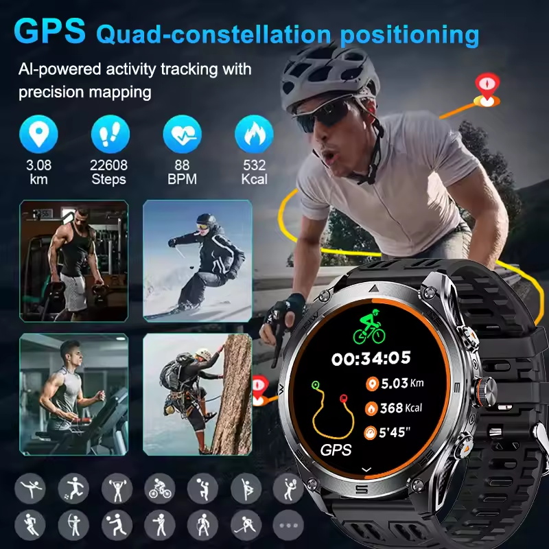 Новинка 2025 года, военные GPS – обзор и цена Altimeter Compass Watch